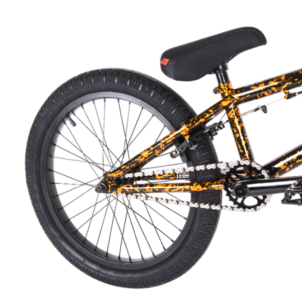 Велосипед BMX Tech Team Grasshopper 2024 20"х20,8" оранжево-черный 9