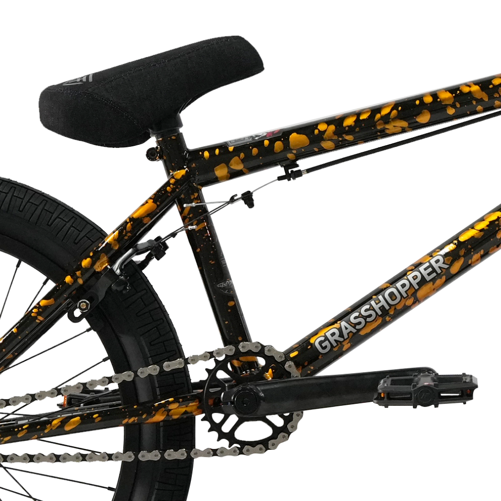 Велосипед BMX Tech Team Grasshopper 2024 20"х20,8" оранжево-черный 2