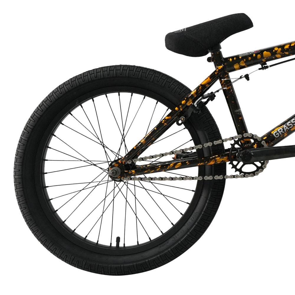 Велосипед BMX Tech Team Grasshopper 2024 20"х20,8" оранжево-черный 3