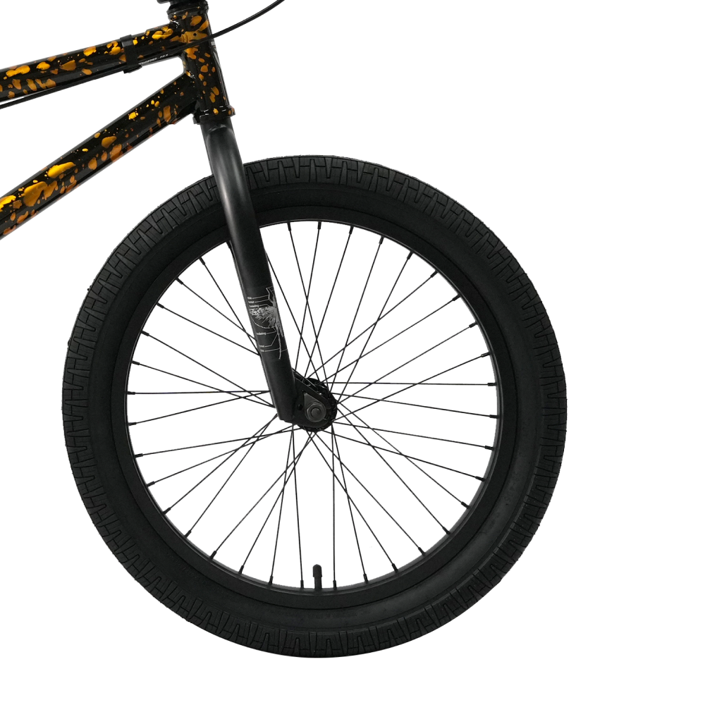 Велосипед BMX Tech Team Grasshopper 2024 20"х20,8" оранжево-черный 4
