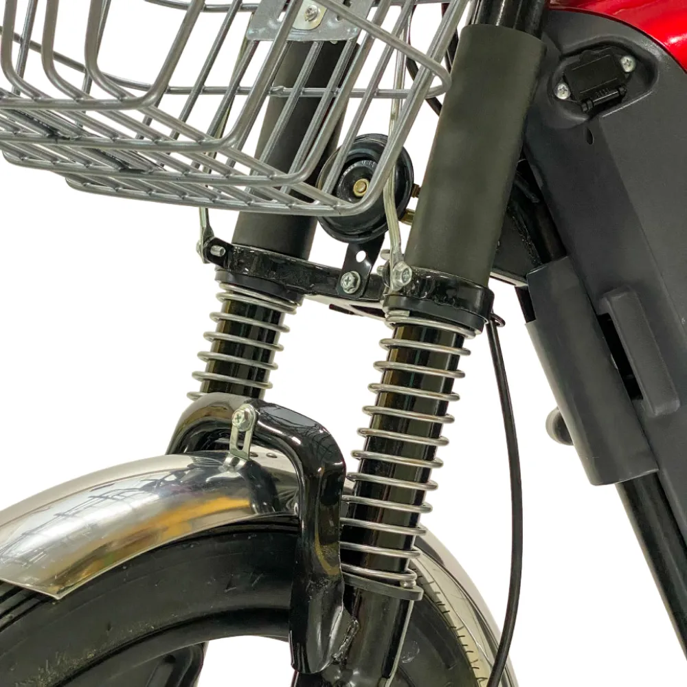 Электроскутер GreenCamel Тайфун 17 (350W 48V12Ah) быстросъем Красный 9